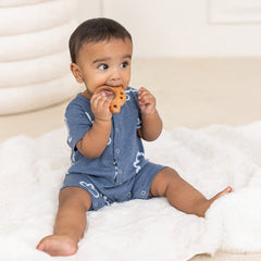Tiny Treasures Trio Neem Wood Baby Teether & Rattle Combo