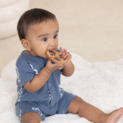 Wholesome Bites Duo β Neem Wood Baby Teether Combo