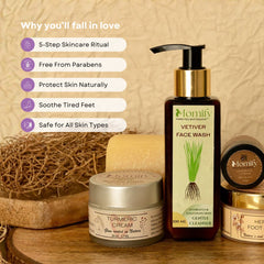 Momify Radiant Roots Complete Skincare Regime Pack Vetiver. Turmeric. Manjistha. Natureβs ancient wisdom, bottled fresh.