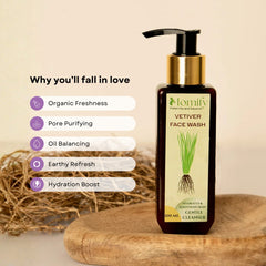 Organic vetiver face wash Momify EarthGlow Organic Vetiver Face Wash (100ml)