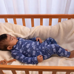 Convertible Tencel Baby Sleep Suit – OEKO-TEX® Certified, Ultra Soft & Breathable | Newborn to Toddler | Momify - Blue Elephant