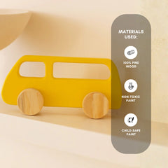 Sunny Van - Wooden yellow van