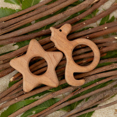 Starlight Dreams Duo – Neem Wood Baby Teether Combo