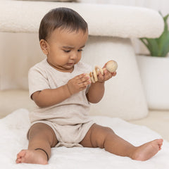 Momify “Enchanted Trio” – Neem Wood Baby Teether & Rattle Gift Set