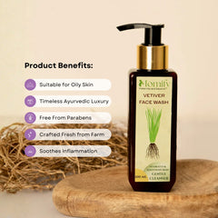 Organic vetiver face wash Momify EarthGlow Organic Vetiver Face Wash (100ml)