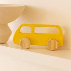 Sunny Van  - Wooden yellow van