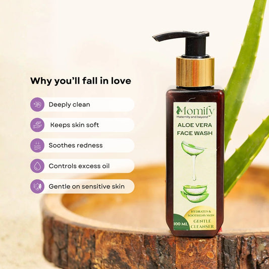 Organic Aloe Vera Face Wash Momify Pure Dew