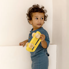 Sunny Van  - Wooden yellow van