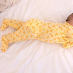Convertible Tencel Baby Sleep Suit – OEKO-TEX® Certified, Ultra Soft & Breathable | Newborn to Toddler | Momify - Yellow Duck