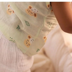 100% Muslin Sleeveless Jabla for Newborn - sheep
