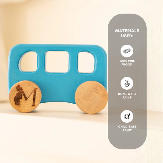 Sky Rider – Wooden Blue bus