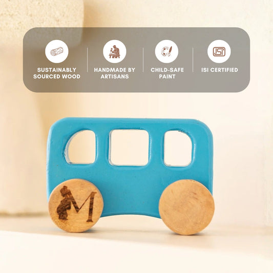 Sky Rider – Wooden Blue bus